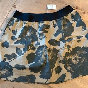 J.Crew Rose screen-printed utility pull on skirt